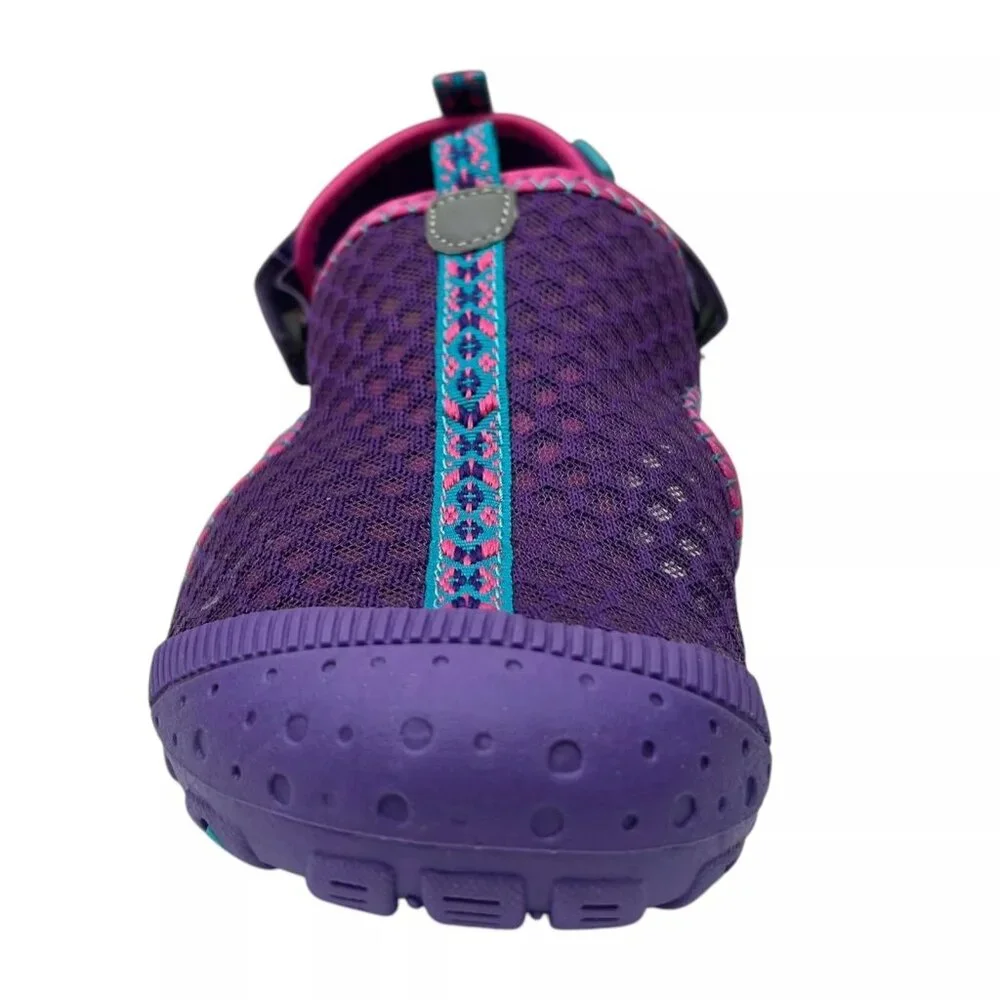 Western Chief Youth Girl's Rainier Sport Sandals Size‎ 5-6 Purple Quick-Drying